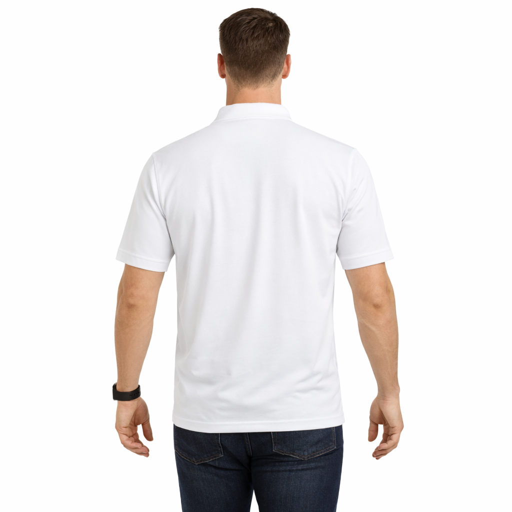 Envast Men's Polo White T-shirt