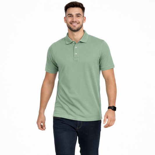 Envast Men's Polo Mint Green T-shirt