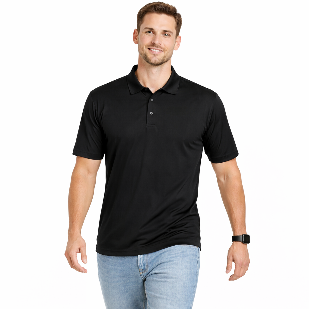 Envast Men's Polo Black T-shirt