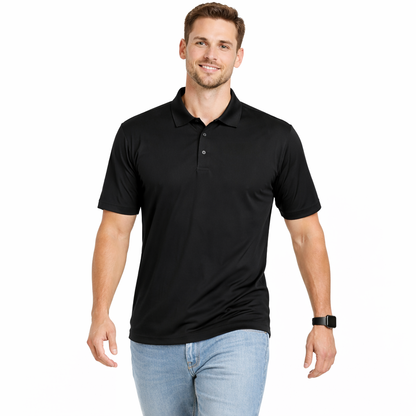 Envast Men's Polo Black T-shirt