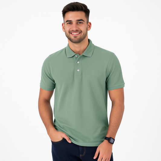 Envast Men's Polo Mint Green T-shirt