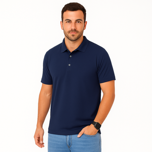 Envast Men's Polo Navy Blue T-shirt