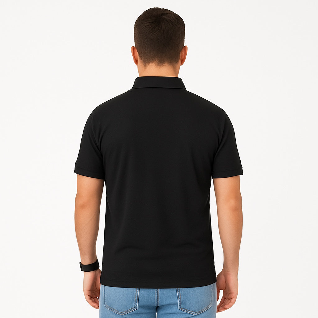 Envast Men's Polo Black T-shirt