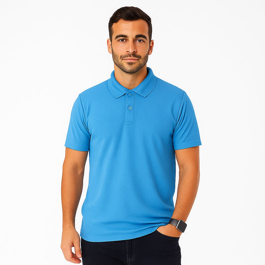 Envast Men's Polo Sky Blue T-shirt