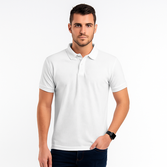 Envast Men's Polo White T-shirt