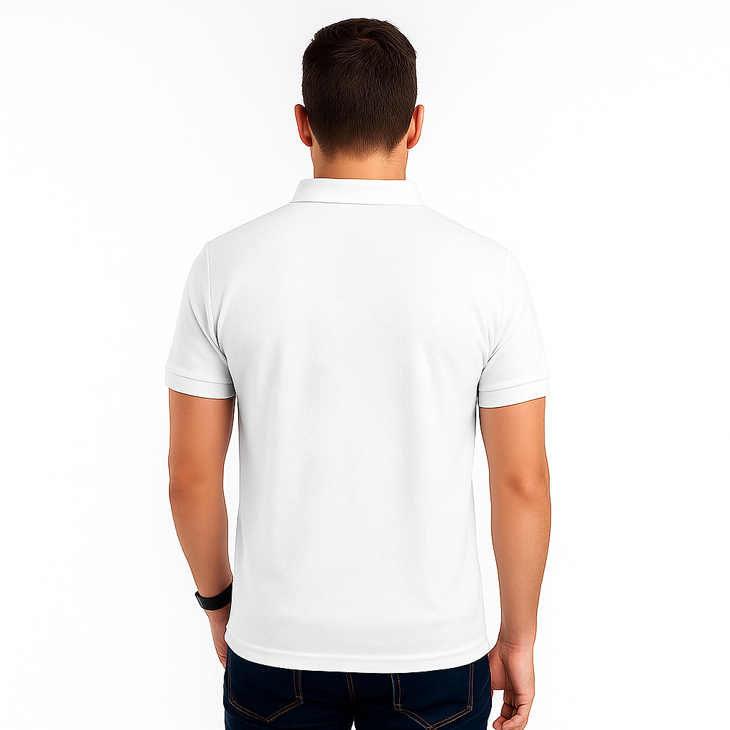 Envast Men's Polo White T-shirt