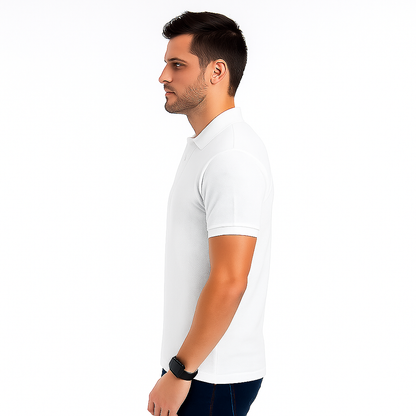 Envast Men's Polo White T-shirt