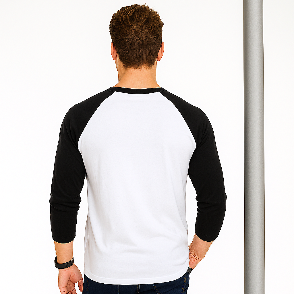 Envast Men's Raglan Cotton Envast University White T-shirt